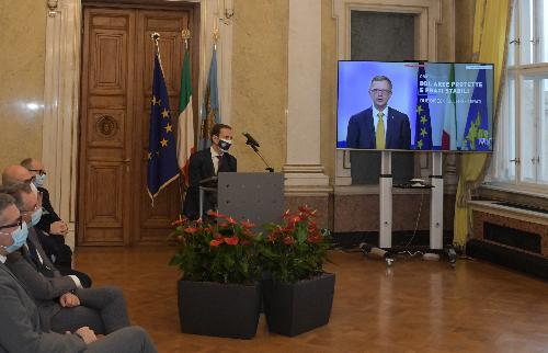 Conferenza stampa di fine anno. Nel video l'intervento dell'assessore regionale alle Risorse agroalimentari, forestali e ittiche e alla montagna Stefano Zannier